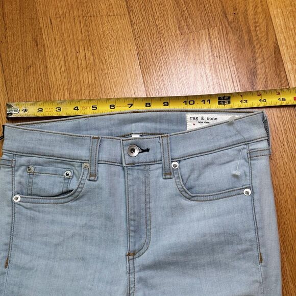 Rag & Bone Women's Dre Skinny Jeans Clean Chaseys Blue Light Mid Denim 27 NWT - Picture 5 of 16